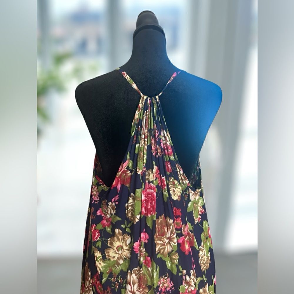 ANTHROPOLOGIE EASEL BOHO Western Festival floral print fringe maxi dress Size M - Picture 5 of 16